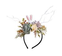 Diadema de conejos para carnaval, fiesta, textura, adecuada para eventos al aire libre y reuniones de festivales, accesorio para el cabello