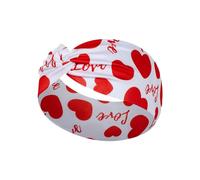 Diadema de corazón para el día de San Valentín, diseño de amor navideño, diademas anudadas, transpirable, elástica, para uso diario, fiestas, citas