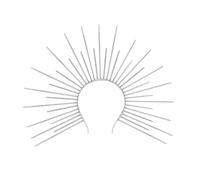 Diadema de coronas vintage con diseño de dios y madre, corona con pinchos para actuaciones escénicas, despedidas de soltera, aros para la cabeza