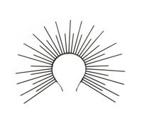 Diadema de coronas vintage con diseño de dios y madre, corona con pinchos para actuaciones escénicas, despedidas de soltera, aros para la cabeza