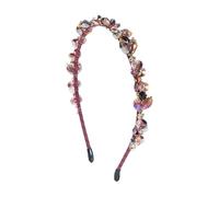 Diadema de cristal brillante antideslizante para niños entusiastas de los deportes dinámicos, cómoda diadema de cristal modificable con suavizado para todos los días para siempre
