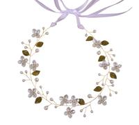 Diadema de cristal brillante con diseño antideslizante con perlas para el pelo para uso diario y ocasiones especiales, accesorio para el pelo ajustable con remaches, diadema de imitación