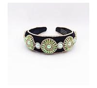 Diadema de cristal exagerada de estilo barroco para mujeres y niñas, accesorios para el cabello de moda de colores brillantes vintage, tocado