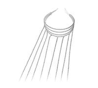 Diadema de cristal para el pelo, diadema con diamantes de imitación, cadena para el pelo, para niñas