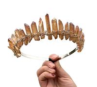 Diadema de cuarzo, diadema de princesa, adornos para el pelo de novia, para piedras de alambre de aleación, decoración diaria para el cabello para Wo Quartz Headband
