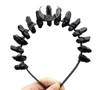 Diadema de cuarzo, tocado de princesa, adornos para el pelo de novia, adornos para el pelo con piedras, alambre de aleación, decoración diaria para el cabello, tiaras barrocas y coronas para mujer
