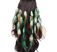 Diadema de cuentas coloridas para mujer, diseño étnico, llamativo, bohemio, boda, novia