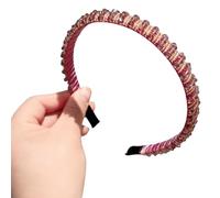 Diadema de cuentas de cristal brillante para mujer, estilo francés, estilo barroco, para eventos formales