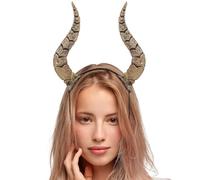 Diadema De Cuernos De Animal De Silicona Para Halloween, Fiesta De Disfraces, Cosplay, Tocado 3D, MarróN Oscuro, Ajustable Y Ligero