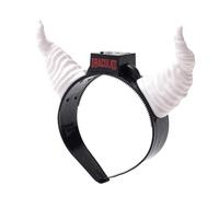 Diadema de cuernos de Halloween - Pieza de cabeza de cuernos de para Halloween con LED brillantes | Cómodo tocado para niñas, hombres, carnaval, disfraz de foto