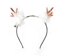 Diadema De Cuernos De Navidad | Cintas Para El Cabello Con Cuernos Brillantes Bandas De Cabello Festivas Para Niños | Círculo Reutilizable Para El Pelo De Reno Iluminado Para La Fiesta De Año Nuevo