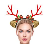 Diadema De Cuernos De - Tocado Para Disfraces De Cuernos De Navidad, Banda Para El Cabello Con Cuernos De | De Cuernos De Para Suministros De Fiesta De Disfraz De Ha