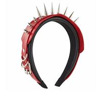 Diadema de cuero con pinchos, diadema punk, diadema con pinchos, diadema gótica, diadema steampunk, diadema de rock para hombre