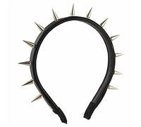 Diadema de cuero con pinchos, diadema punk, diadema con pinchos, diadema gótica, diadema steampunk, diadema de rock para hombre