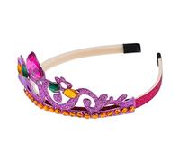 Diadema De De Cumpleaños Disfraces Para Niñas Favores De Fiesta Diademas Diadema Para Foto Banda Disfraces De De Chicas Diadema De Oro Púrpura Tela No Tejida NOLITOY