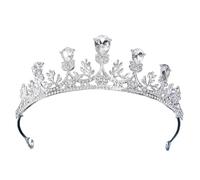 Diadema de diamantes de imitación brillantes, cómoda y antideslizante, diadema de noche para novia y galas de noche