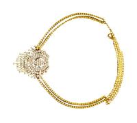 Diadema de diamantes de imitación brillantes, tocado de despedida de soltera, boda, fiesta, frente, adorno, gala, cena, diadema bohemia para fiesta