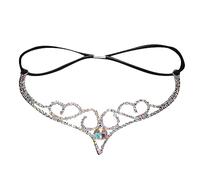 Diadema de diamantes de imitación para mujer, tocado de boda, fiesta, guirnaldas, adorno para la frente, carnaval, gala, cena