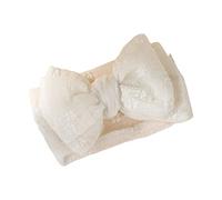 Diadema de doble capa con bonito lazo, diadema elástica para niñas, tocado esencial para niñas