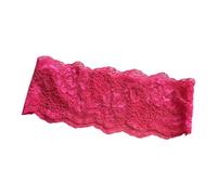 Diadema de encaje, accesorio decorativo de flores, color rojo rosa | Estilismo del cabello, preparación de maquillaje, atuendo informal, acabado