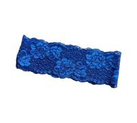 Diadema de encaje, accesorio floral decorativo, color azul | Estilismo del cabello, preparación de maquillaje, atuendo informal, acabado