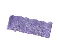 Diadema de encaje, accesorio floral decorativo, color morado | Estilismo del cabello, preparación de maquillaje, atuendo informal, acabado