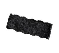 Diadema de encaje, accesorio floral decorativo, color negro | Estilismo del cabello, preparación de maquillaje, atuendo informal, acabado