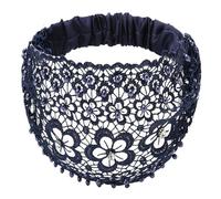 Diadema De Encaje - Banda De Pelo Elástica De Encaje Con Encaje Floral | Accesorios De Pelo Vintage Extensibles Para Yoga, Gimnasio, Deportes, Maquillar, Ropa Diaria, Ec