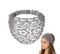 Diadema de Encaje Banda para la Cabeza de Perlas Florales con Abalorios | Elásticas Anchas de para Mujer Para Bodas, Viajes, Cotidiano, Vacaciones Y Peinados