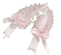 Diadema de encaje con lazo para disfraz de animación, diadema ancha, accesorios para fiestas, bailes de máscaras, accesorios para fiestas