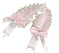 Diadema de encaje de los años 2000 con lazo para disfraz de animación, diadema ancha para fiestas, accesorios de fiesta de máscaras, accesorios de fiesta