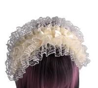 Diadema de encaje de moda con patrón de mariposa, diadema de Halloween para uso diario