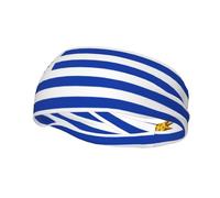 Diadema de entrenamiento con bandera de Uruguay que absorbe la humedad, bandas para el sudor para correr, ciclismo, fútbol, yoga, diadema para mujeres y hombres