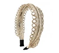 Diadema de estilo bohemio tejida a mano para mujer, estilo retro, temperamento para niña