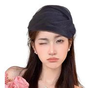 Diadema de estilo vintage para mujer, para tomar fotos, sombrero, decoración de sombrero de hilo de los años 20, diadema de estilo francés para mujeres y niñas