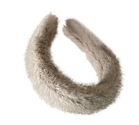 Diadema de felpa cálida para mujer, diadema de invierno de visón sintético | Diadema de felpa cálida para mujer, diadema suave y moderna para uso en interiores y exteriores, para lavar la cara, para