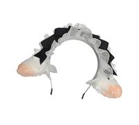 Diadema de felpa con orejas de cordero, accesorio para el pelo para mujer, uso diario, disfraz o evento