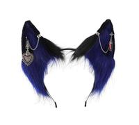 Diadema de felpa con orejas de gato de anime punk, disfraz de cosplay para fiesta de Halloween, tocado para mujer