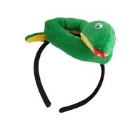 Diadema De Felpa De Serpiente - Diademas Ligeras De Serpiente Diadema Para Disfraz De Serpiente | Tocado De Serpiente Verde Pequeño, Accesorios Para El Cabello Para Mujer, Aro De Pelo De Anima