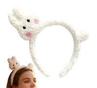 Diadema de felpa, diadema multiusos para maquillaje de belleza con diseño suave y elástico, perfecta para mujeres que viajan a casa, spa, baño, fiesta, apartamento, escuela, para un peinado cómodo y r