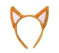 Diadema de felpa para adultos y adolescentes con orejas de perro de zorros de carnaval, maquillaje, festivales de música, cosplay, fiestas, diademas para lavar la cara, diadema elástica para lavar la