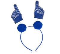 Diadema de felpa para animadoras con patrones de fanáticos del fútbol para niños, accesorio de fiesta deportiva, cómodo de llevar, para eventos deportivos para niños