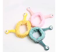 Diadema de felpa para mujeres y niñas, diseño de caracol, antena, ojos, turbante