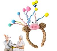 Diadema de felpa , portátil, lindas diademas de dibujos animados para mujer, diadema hinchada de spa, reutilizable, para ducha, spa, yoga, deportes, maquillaje cosmético Cenmoo