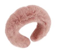 Diadema de felpa sintética, diadema de maquillaje para el cuidado de la piel, diadema de felpa para lavar la cara