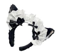 Diadema de felpa y cinta para la cabeza con nudo de arco, cómodo de llevar con nudo de arco, accesorios para diferentes ocasiones