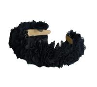 Diadema de flores contemporánea de malla floral, accesorio para el cabello, diadema floral, adecuada para múltiples peinados y atuendos, adorno de cabeza de mujer a la moda