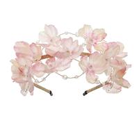 Diadema de flores de cristal para mujer, diadema de flores francesas, diadema informal para boda, festival de música, aro para el pelo