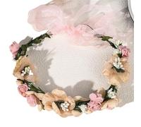 Diadema de flores de hada romántica y dulce, tocado hecho a mano, diadema con corona de Mori for mujer, accesorios for el cabello, joyería for fiesta