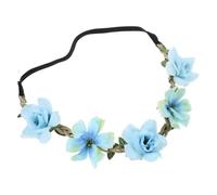 Diadema de flores de rosa, accesorios para el cabello, tocado de hada, tocados de novia para playa, accesorios de boda